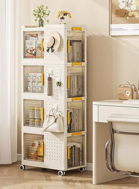 双开折叠纳箱多层带收轮家用整理箱学生创意洞洞板TQK挂本钩纳书收箱