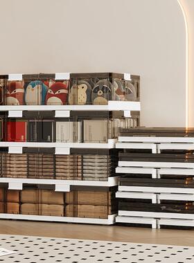 家用wm-01002可折叠带子滑轮床扁底储物箱纳被衣物整理箱床下平抽屉式收柜