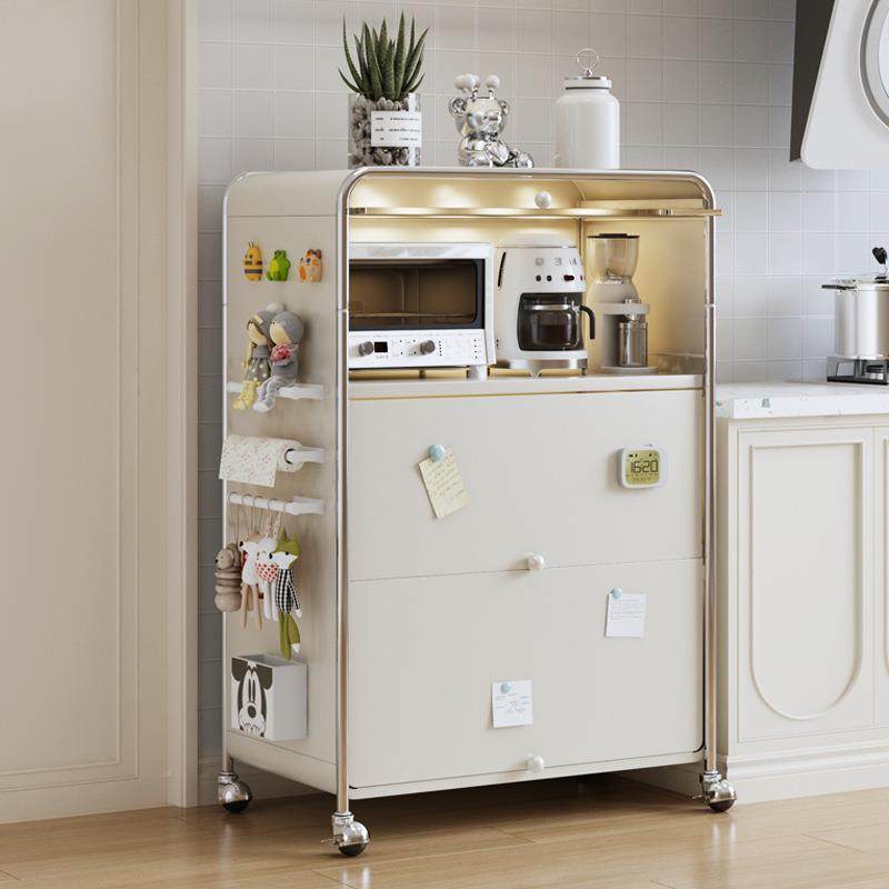 雅诗架图厨房置物咨询客服落地多层柜家用收纳柜子多功能碗餐柜橱