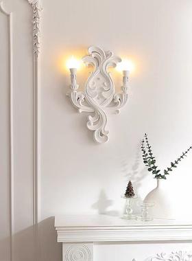 法式膏壁15945灯轻头奢欧式奢华过道灯石复古艺术床奶油风客厅卧