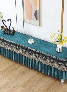 EJI电视柜罩层防6尘罩套新款双蕾丝盖巾桌布8ASaekkb长方形视客厅