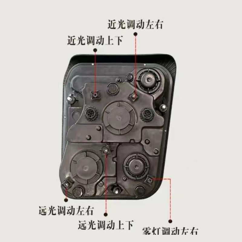 适用上汽红岩杰狮杰卡前大灯总成超亮LED改装C100c500m500车头灯