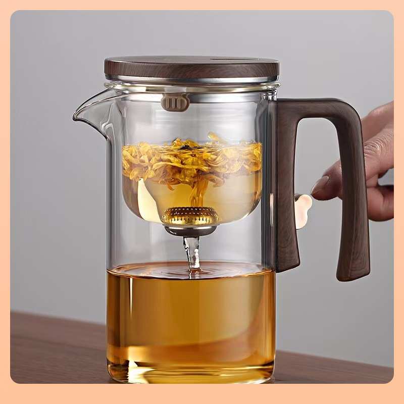 茶磁吸家用冲茶壶泡茶飘逸杯泡茶壶泡茶器玻璃过滤茶水分离