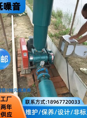三叶罗茨鼓风机对虾密封型负压75kw罗茨泵增压机厂家直销鱼塘增氧