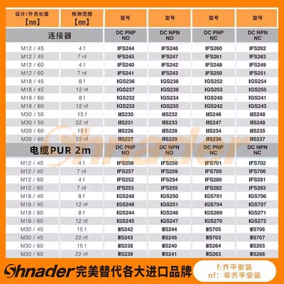IGT240接近开关IGS204 205 206 700 702 247 IGS217 232传感器236