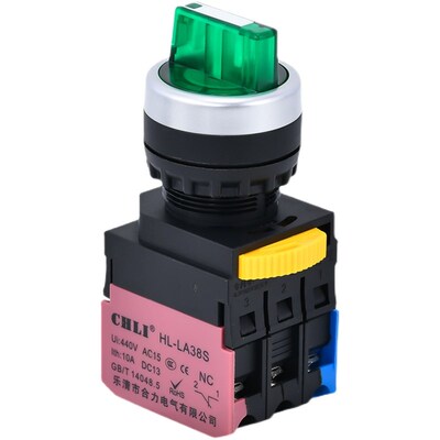 旋钮开关 两档三档LA38-11X2 20X3选择转换XB2-BD21 LAY37按钮