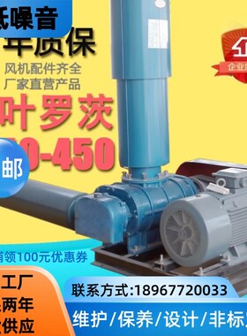 章丘150型三叶罗茨风机水产养殖物料气力输送工业污水处理曝气泵