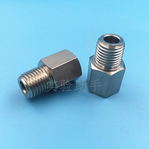 316L不锈钢直通内外丝转接头 六角内外牙等径变径直通1/4NPT G PT