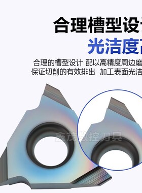 淬火高硬钢七彩立装螺纹刀片16VER VNR 2.0 3.0TR AG55 60 P8090U