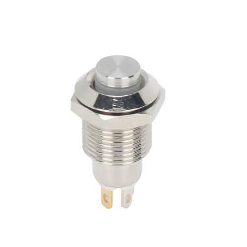 GQ10H-10E/J/N自复位 自锁带灯DC5-24V 红绿黄蓝白色10MM金属按钮