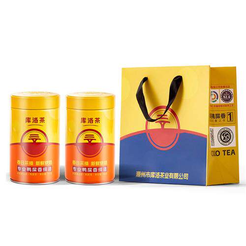 库洛茶 COULO TEA  黄罐1.0 特级鸭屎香 双罐礼袋装200g