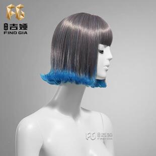 发现吉娅模特假发女特312橱窗道模具假假发发模头假发型头型人头