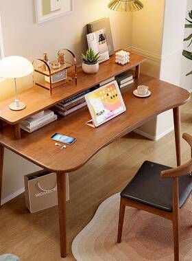 学代简约DPZ习桌儿童书画桌家用写字桌纯现书实木房家具小户型桌
