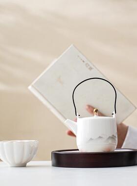 潮风福禄功茶具新中式一壶42421一杯国吸干泡茶台夫家居套装陶水