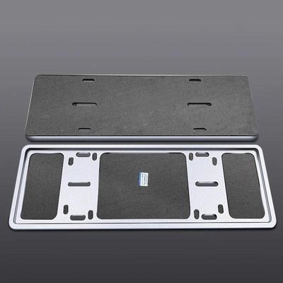 厚铝护合金车双层轨道牌架加插入式交规牌照框蓝牌绿牌双轨道式车