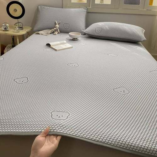 A类可水洗冰丝床笠豆豆凉席52654叠夏凉席可软折成人双冰人空调席