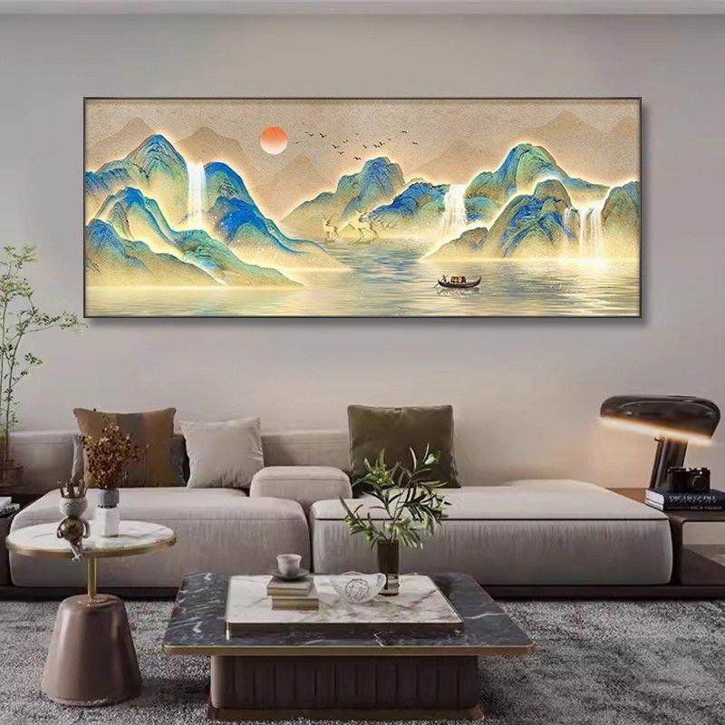 新款千十江山图客绣厅钻石画满钻手工粘厂家直供里贴钻字风景钻石,居家布艺,钻石绣,淘宝优惠券,粉丝福利购,淘宝优惠卷