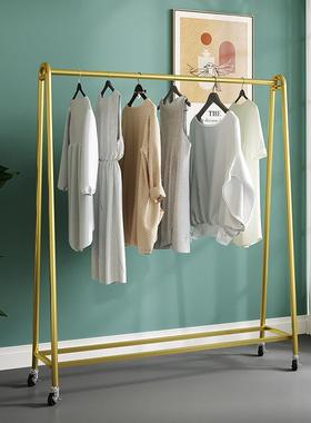 简约XMX服装店展示式架地可移动挂衣架纱婚架礼服陈列架带轮落晾