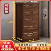 胡桃木实木五斗柜现代r简约家用收纳卧室储物床头斗柜五斗橱整装