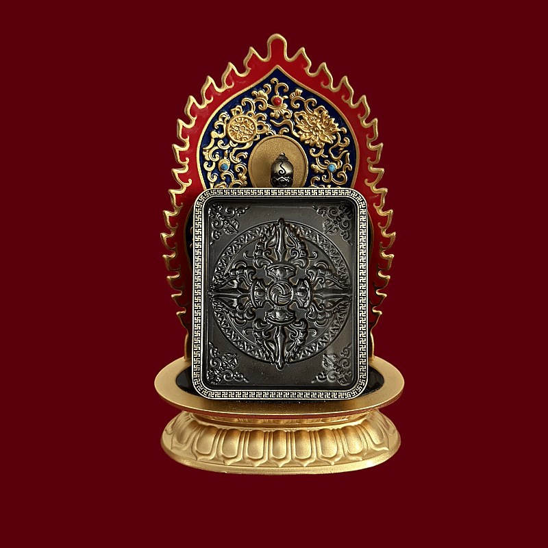 【防水款】新款古铜n色唐卡外壳空盒嘎乌盒盒子高档精美吊坠挂件