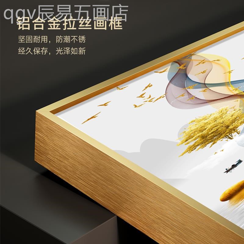 网红轻麋a大鹿玄关水装画气山走壁画现代简约廊景客奢厅背墙饰竖