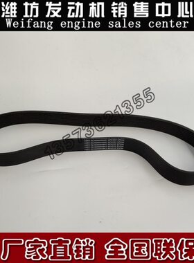 潍柴WD10柴油发动机WP10张紧轮皮带铲车612600090682多楔带8PK950