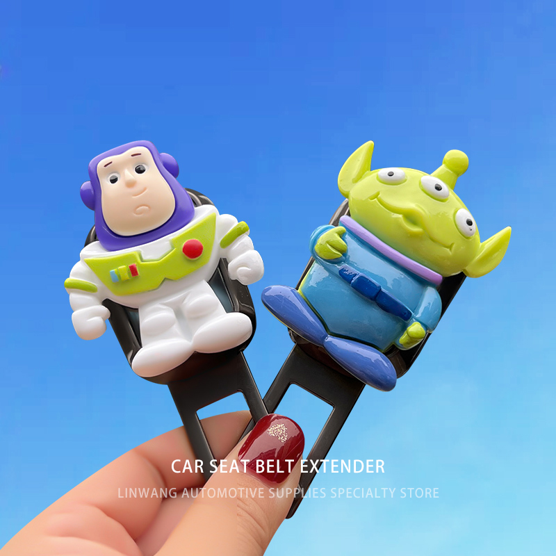 汽车安全戴卡扣固定器可爱卡通后B排叉带卡口副驾驶延长接头限位