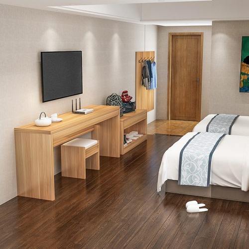 酒店电视桌行李柜写字台组合定制宾馆家具标间全套公寓民宿挂衣板