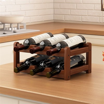 酒架置物架红酒架子展示架家用葡萄酒架酒柜格子架吧台.放酒陈列