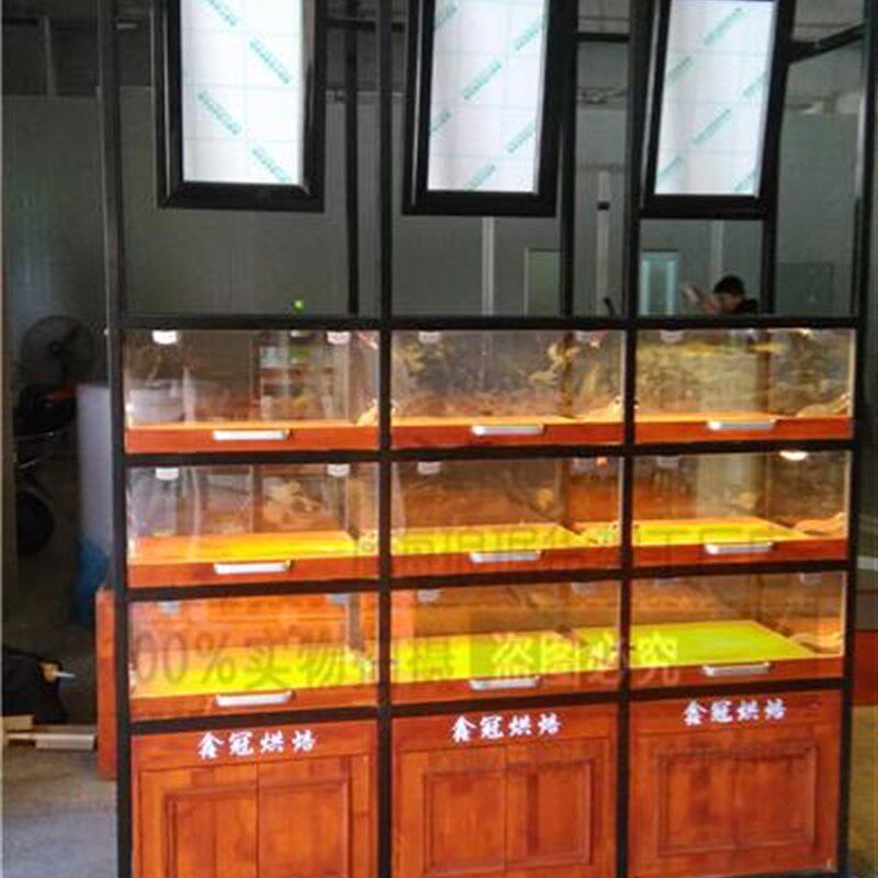 铁艺面包柜高边展示架蛋糕柜烤漆展示柜抽屉式面包货架实木复古
