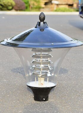 led庭院灯头景观户外3米防水小区路灯灯罩花公园草坪高杆路可定制