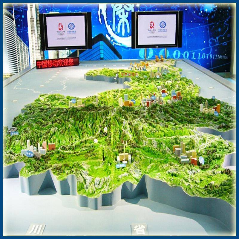 沙盘模型制作制作地形地貌沙盘模型展厅沙盘场景展示沙盘