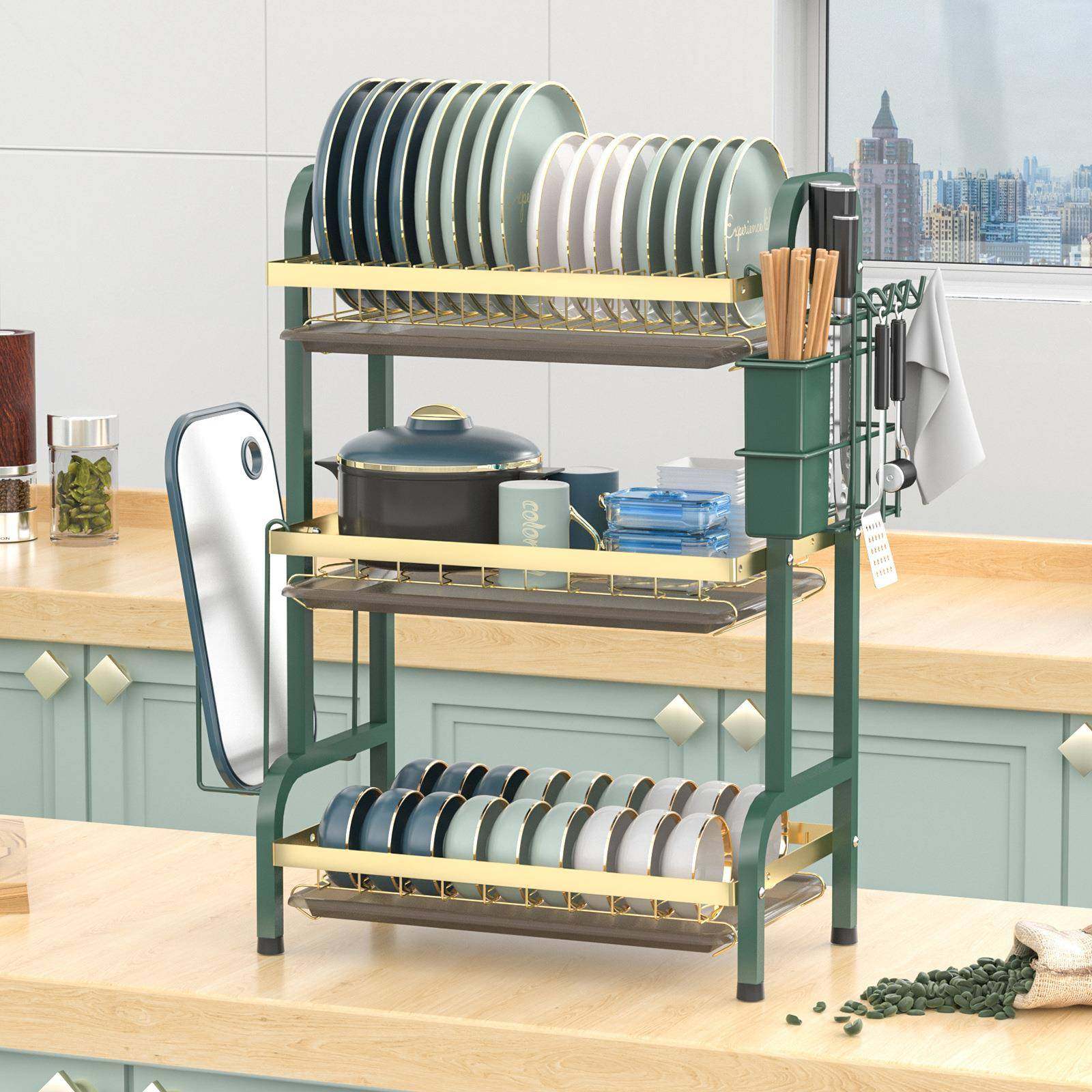 厨房碟置物架沥架菜板架勺子架晾具放碗碗筷沥UVN碗水柜多层餐收,厨房/烹饪用具,碗架,淘宝优惠券,粉丝福利购,淘宝优惠卷