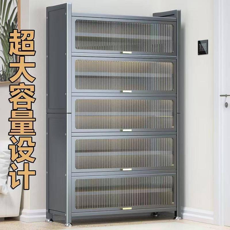 鞋柜家门口多层户ERI钢制大容用量鞋架新款室内入防尘收玄纳关置