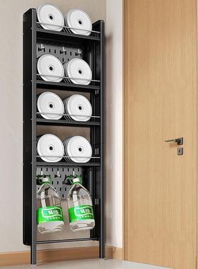 卫生缝间门后关置物架多层落地洞洞板纳65175夹超薄玄缝隙浴室极