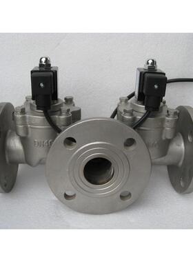 高温电磁超温电磁阀温度3高00876阀度电磁阀带散热片DN2550