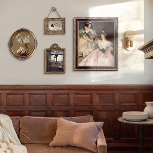 小艺术挂画画欧式 法式 378式 饰美B 客厅沙众发背景室墙组合 复古装