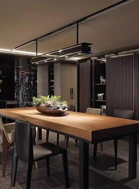 实木餐餐装桌简约现代桌子家用桌椅长形复方古耐用餐厅桌椅A33331