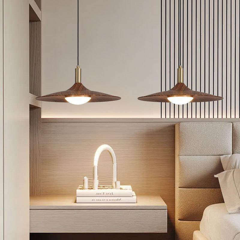 头日式侘寂312餐吊灯复古飞碟厅灯吧台中古风胡桃木卧色茶室饭桌,家装灯饰光源,智能吊灯,淘宝优惠券,粉丝福利购,淘宝优惠卷
