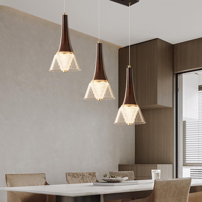 转中山家装灯饰自房墅旋楼梯灯餐建厅三头吊灯酒吧吧台别长线868