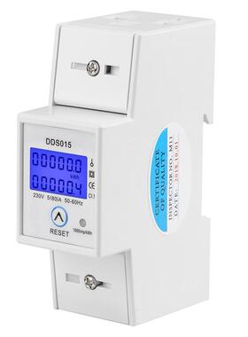 MDDS0位1电5可清零复背光显示单相家用导轨能表8605-80A230V