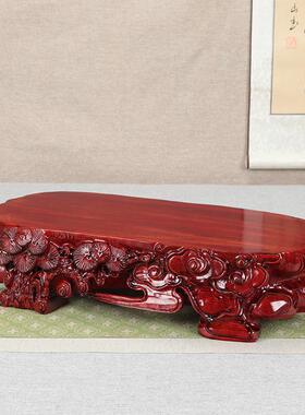 木根25529210雕底座泰加高山石摆件底托实头架花瓶花盆景玉石文玩