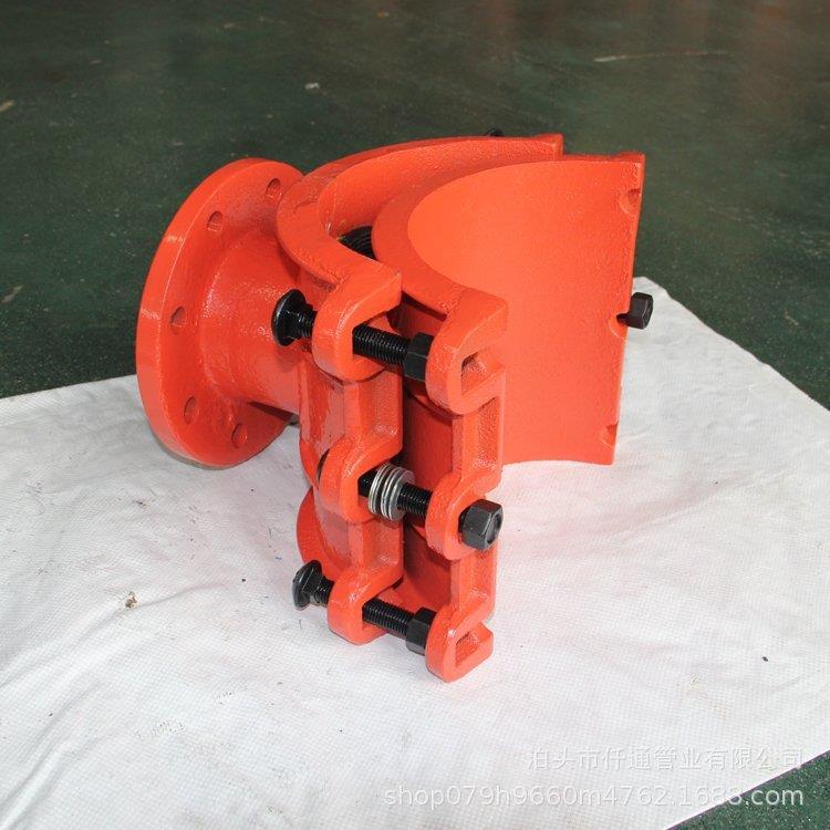 PE管用铁管用法兰马鞍三通增接口分水用分支管道两合三通