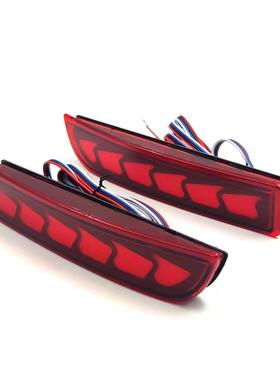 FOR普瑞维亚RAV4后杠灯带行车刹车转向流水后保险杠LED尾灯改装