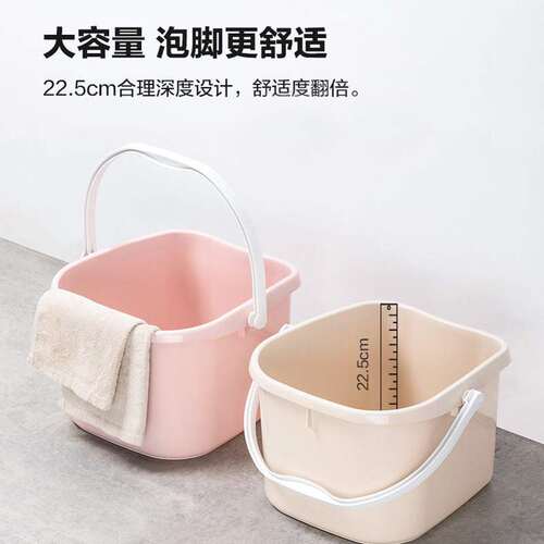 ZQ洗脚桶塑料足浴盆按摩泡脚桶高深加厚过小腿洗脚盆沐足桶家