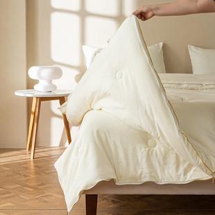 A类母婴原棉大豆纤维冬被加厚保暖春秋薄被子母被芯双人四季 被芯