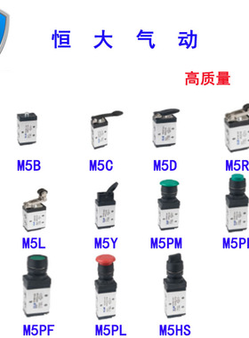 M5B/C/D/R/L/Y/PM/PP/PF/PL/HS-110/210-06/08 二位五通 机械阀