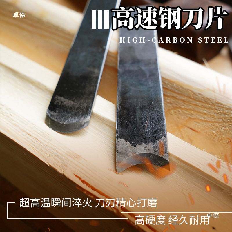 沙树圆木小型工具木井方刨子槽刨手工刨卡刨木工手创港式圆棒木圆