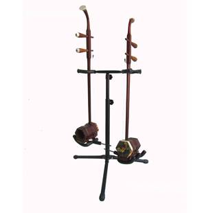 两把EIW二胡子支架二地胡架落式放置京架地架可放3把二胡拖架折叠