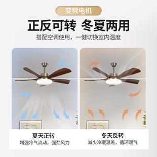 中古风扇灯古704202新客厅餐厅复古实木静音大气复吊扇灯款中5山